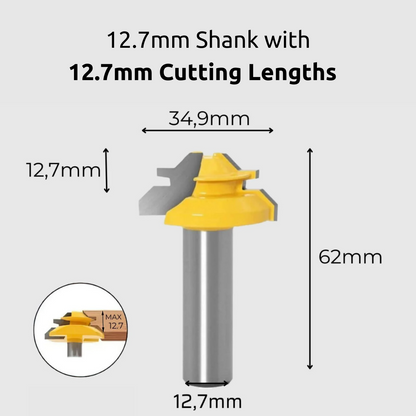 Last Day 70% OFF-45° Lock Miter Router Bit - 12.7mm (1/2") Shank