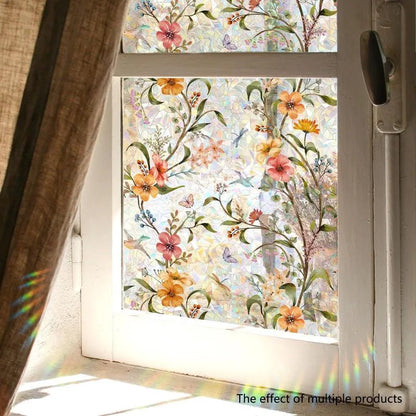 🌸Reflective floral pattern window film🌈