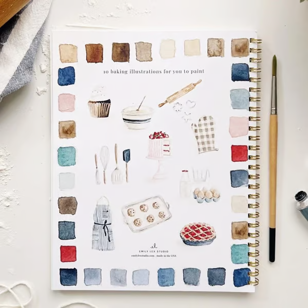 🖼️Suitable for beginners💕Watercolor painting book