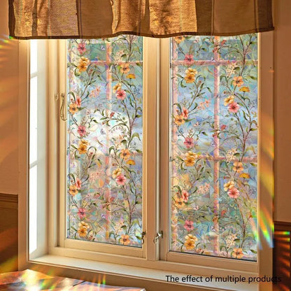 🌸Reflective floral pattern window film🌈