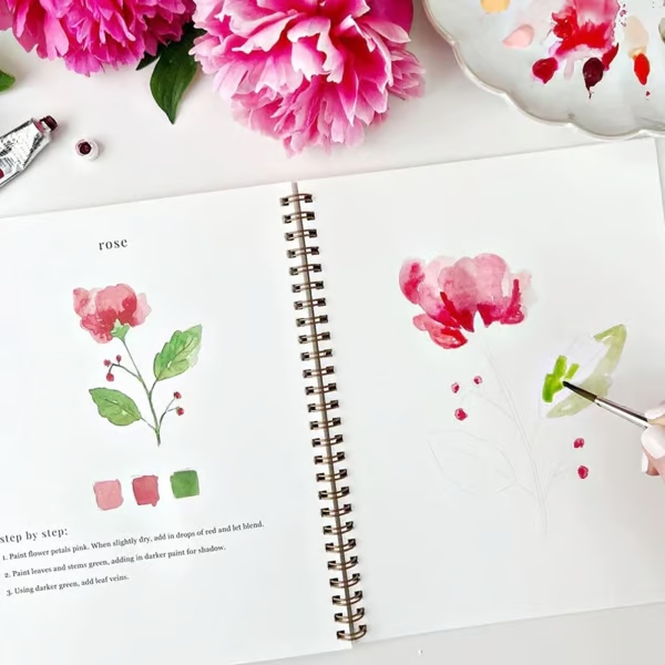 🖼️Suitable for beginners💕Watercolor painting book